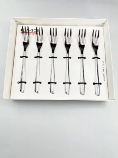 EME Gebaksvorkjes Set 6-delig RVS Zilver