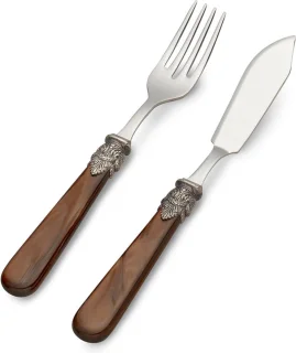 EME Napoleon Visbestek set 2-delig Bruin Paremoer