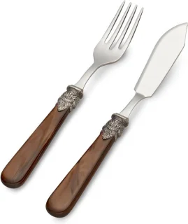 EME Napoleon Visbestek set 2-delig Bruin Paremoer