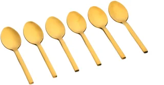 EMUND Set van 6 kleine lepels Goud