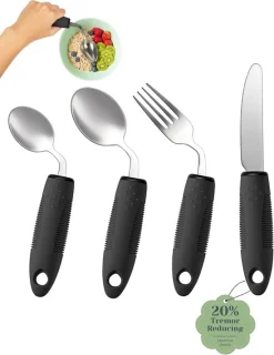 Ergonomische bestekset voor personen met beperkingen - 4-delige set