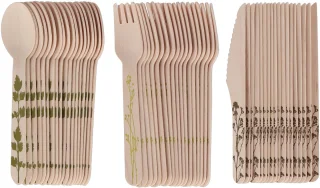 Esschert Design bestekset hout 60-delig