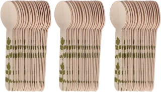 Esschert Design Houten Lepels Kruidenopdruk 16 cm 100 stuks