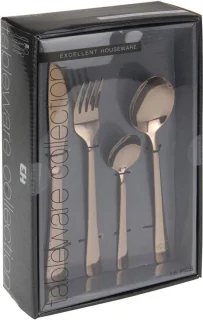 Excellent Houseware Bestekset 16-delig 4-persoons Koper