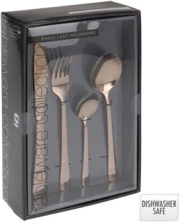 Excellent Houseware Bestekset 16-delig 4-persoons Koper