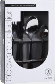 Excellent Houseware Bestekset 16-delig RVS Zilver voor 4 Personen