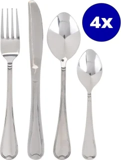 Excellent Houseware Bestekset Klassiek 16-delig Zilver