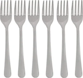 Excellent Houseware Gebakvorkjes 6-delig RVS