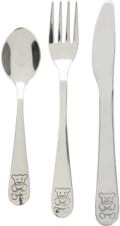Excellent Houseware Kinderbestekset Beer 3-delig RVS