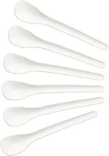 Fackelmann Eierlepels 6-delig 14 cm Wit