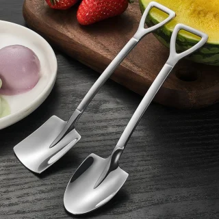 Fako Bijoux Dessert Bestek Lepel Set Rosé Goud 15cm 4 Sets