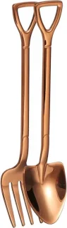 Fako Bijoux® Gebak Bestek Rosé Goud 4 Sets