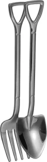 Fako Bijoux® Gebakbestek Zilver 4 Sets