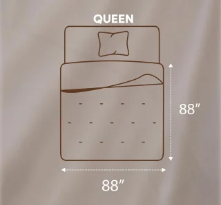 Famanu - Dons-alternatief dekbed Queensize Wit
