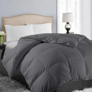 Famanu - Kingsize dekbed donkergrijs