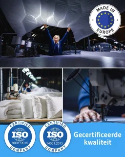 Famanu Luchtig donsdekbed 155 x 220 cm Wit