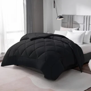 Famanu Microvezel dekbed 200x200 cm Zwart