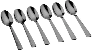 FINN Set van 6 Kleine Lepels Zwart
