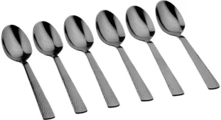 FINN Set van 6 Kleine Lepels Zwart