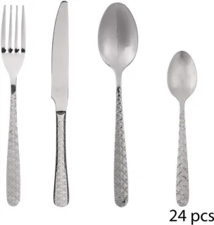 Flora bestekset - 24 delig - RVS