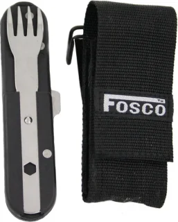 Fosco Outdoor Bestek Inklapbaar Zwart