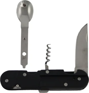 Fosco Outdoor Bestek Inklapbaar Zwart