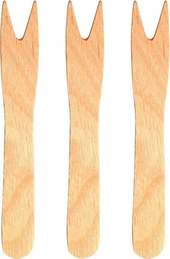 Frietvorkje Hout 50 stuks