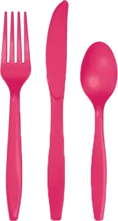 Fuchsia Bestekset 48-delig Plastic