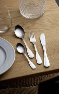 Gense Attaché Eetlepel 19,5 cm staal mat