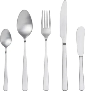 Gense essentials soft bestekset 20 delen mat staal