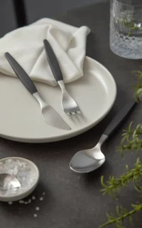 Gense Focus de Luxe Eetlepel 20 cm Zwart Matstaal