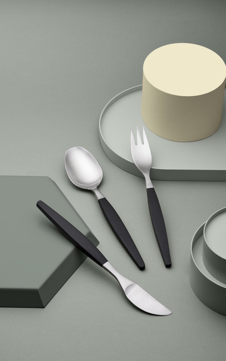 Gense Focus de Luxe Eetlepel 20 cm Zwart Matstaal