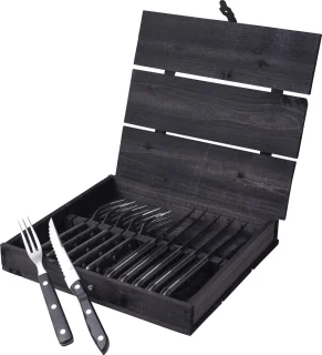 Gense Old Farmer Black Steakbestek 12-delig