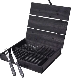 Gense Old Farmer Black Steakbestek 12-delig