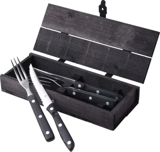 Gense Old Farmer Black Steakbestek 4-delig