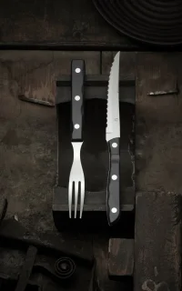 Gense Old Farmer Black Steakbestek 4-delig