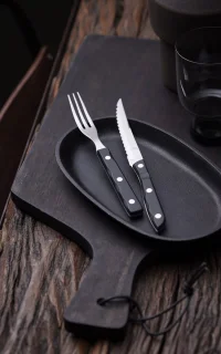 Gense Old Farmer Black Steakbestek 4-delig