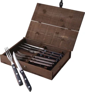 Gense Old Farmer Classic Steakbestek 8-delig Hout/Staal