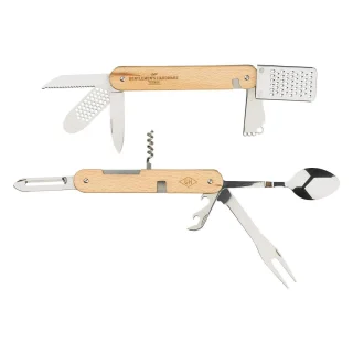 Gentlemen's Hardware 12-in-1 Bestekset 16 cm Hout/RVS