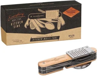 Gentlemen's Hardware 12-in-1 Bestekset 16 cm Hout/RVS