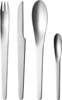 Georg Jensen Arne Jacobsen bestekset 4-delig mat RVS