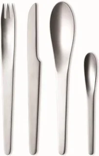 Georg Jensen Arne Jacobsen bestekset 4-delig mat RVS