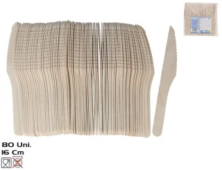 Gerimport Bamboe Messen 80 Stuks 16 cm Naturel