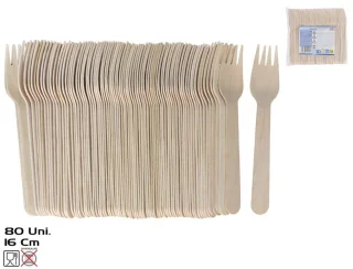 Gerimport Bamboe Vorken 80 stuks 16 cm Naturel