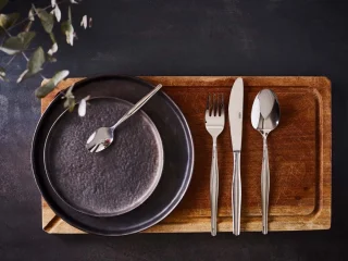 Gero Roos bestekset 24-delig zwart/goud