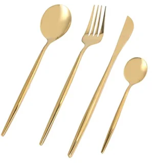 Gouden bestekset 24-delig - RVS