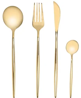 Gouden bestekset 24-delig - RVS