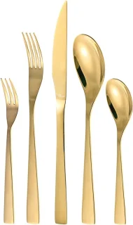 Gouden Bestekset 30-delig voor 6 personen (RVS)