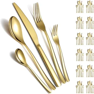 Gouden bestekset van 60 stukken