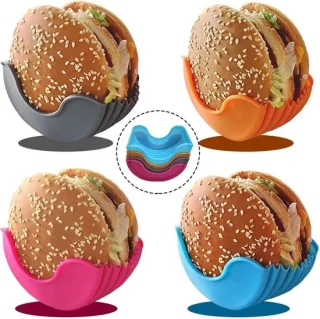 GreaseGuardian HamburgerHouder 2-pack siliconen burgerhoes